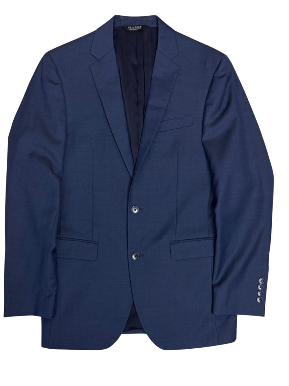 JOS A BANK Wool Business Suit Blue Blazer Dress Pants Formal Jacket Mens 39L - Picture 2 of 8